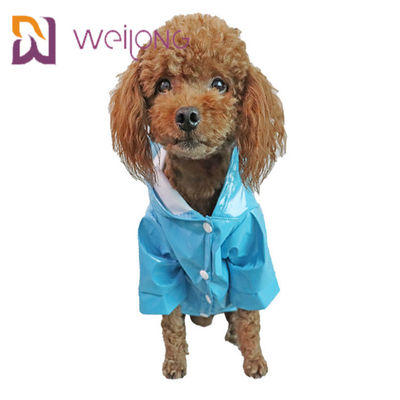 Chaqueta a prueba de viento de la lluvia del perrito del impermeable ligero de cuero del animal doméstico de la PU