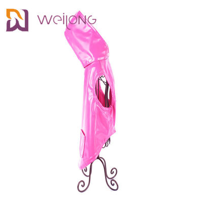 Impermeable impermeable ligero de cuero modificado para requisitos particulares del perro del Xl de la capa del perro de la PU del rosa
