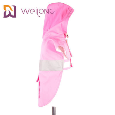 Impermeable reflexivo del perro de la sudadera con capucha del animal doméstico del bolsillo real ajustable del impermeable con la capilla