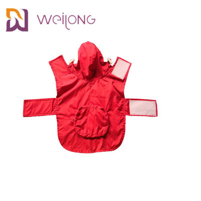 Bolso Mesh Lining Xl Dog Raincoat del impermeable del animal doméstico de la abertura del velcro