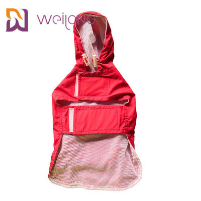 Bolso Mesh Lining Xl Dog Raincoat del impermeable del animal doméstico de la abertura del velcro