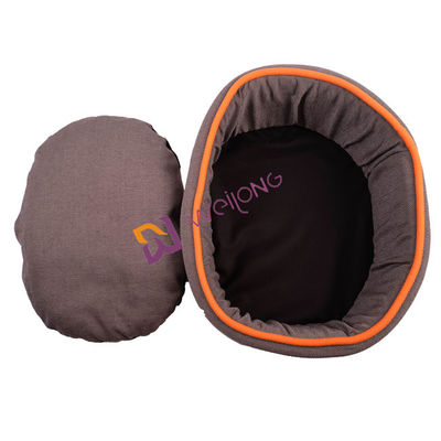 Uno mismo completamente lavable redondo de la cama del perro del buñuelo del lino que calienta la cama de la comodidad del perro de BSCI