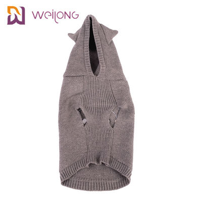 El suéter bordado sudadera con capucha de acrílico del animal doméstico del punto del perro del paño hizo punto a Cat Jumper