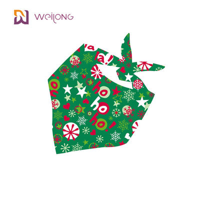 Ajuste ajustable de la tela del perro de la Navidad de la forma única durable superior del pañuelo