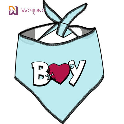 Bufanda de cuello reversible ajustable del perro del triángulo para el pequeño día de tarjetas del día de San Valentín medianamente grande de los gatos de los perros