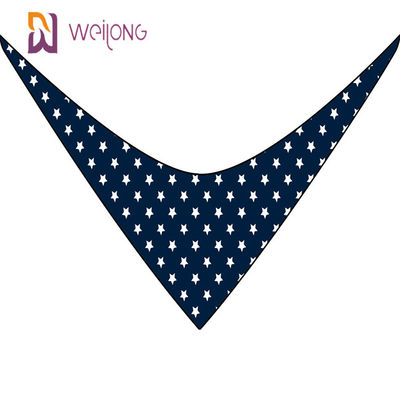 Las estrellas durables superiores de la tela de la forma del pañuelo apto ajustable único del animal doméstico rayan bandanas del perro del diseñador
