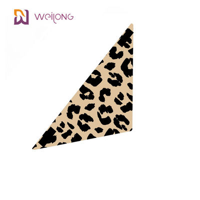 Arreglo para requisitos particulares polivinílico Digital del pañuelo del animal doméstico del estampado leopardo del popelín que imprime pequeños Bandanas del perro