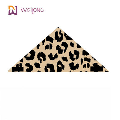 Arreglo para requisitos particulares polivinílico Digital del pañuelo del animal doméstico del estampado leopardo del popelín que imprime pequeños Bandanas del perro