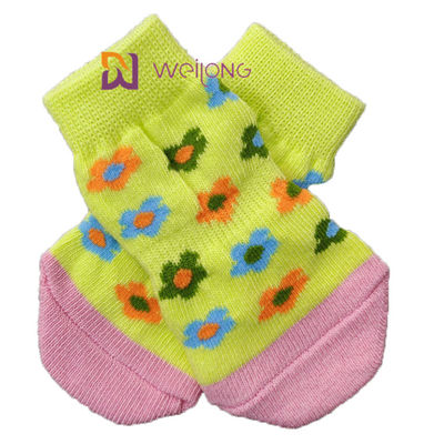Perro anti Socks&amp; Cat Socks del punto del resbalón del animal doméstico con el refuerzo de goma Paw Protector