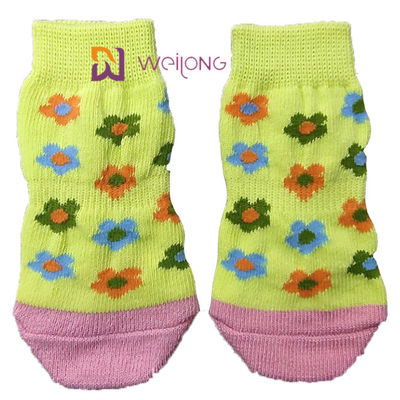 Perro anti Socks&amp; Cat Socks del punto del resbalón del animal doméstico con el refuerzo de goma Paw Protector