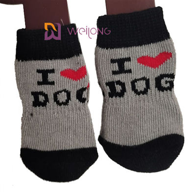 Calcetín protector del resbalón anti del arreglo para requisitos particulares para el rasguño de Paw Dog Socks To Prevent del perro
